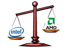 Распределение сил между Intel и AMD