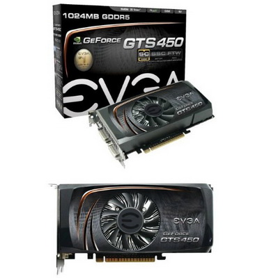 Разогнанная GeForce GTS 450 от EVGA